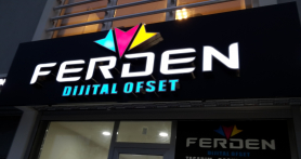 coporate Işıklı Oyma Kompozit Tabela